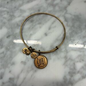 Detroit Alex and Ani Gold Charm Bracelet